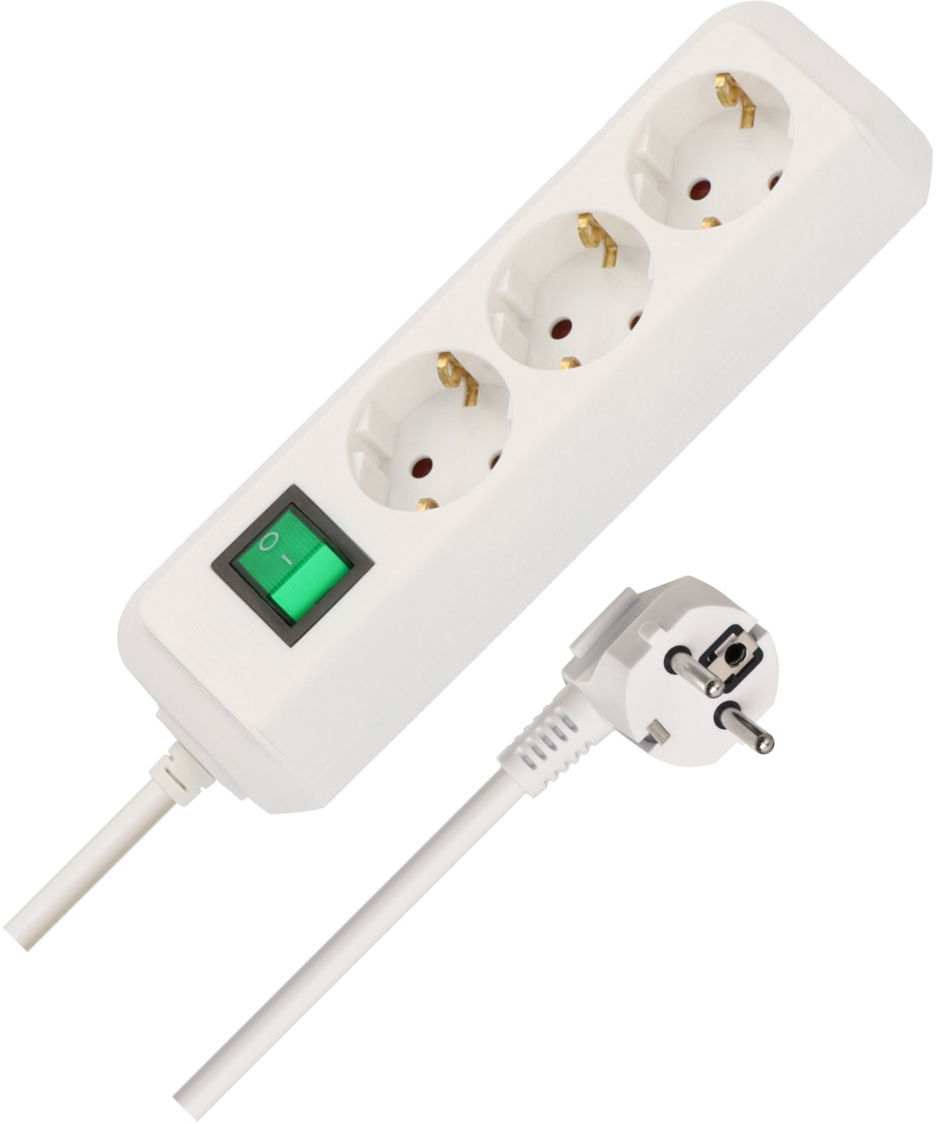 Ilgiklis BRENNENSTUHL Eco-Line, 3 lizdai, 3 m, 3G1,5+J, baltas - 1
