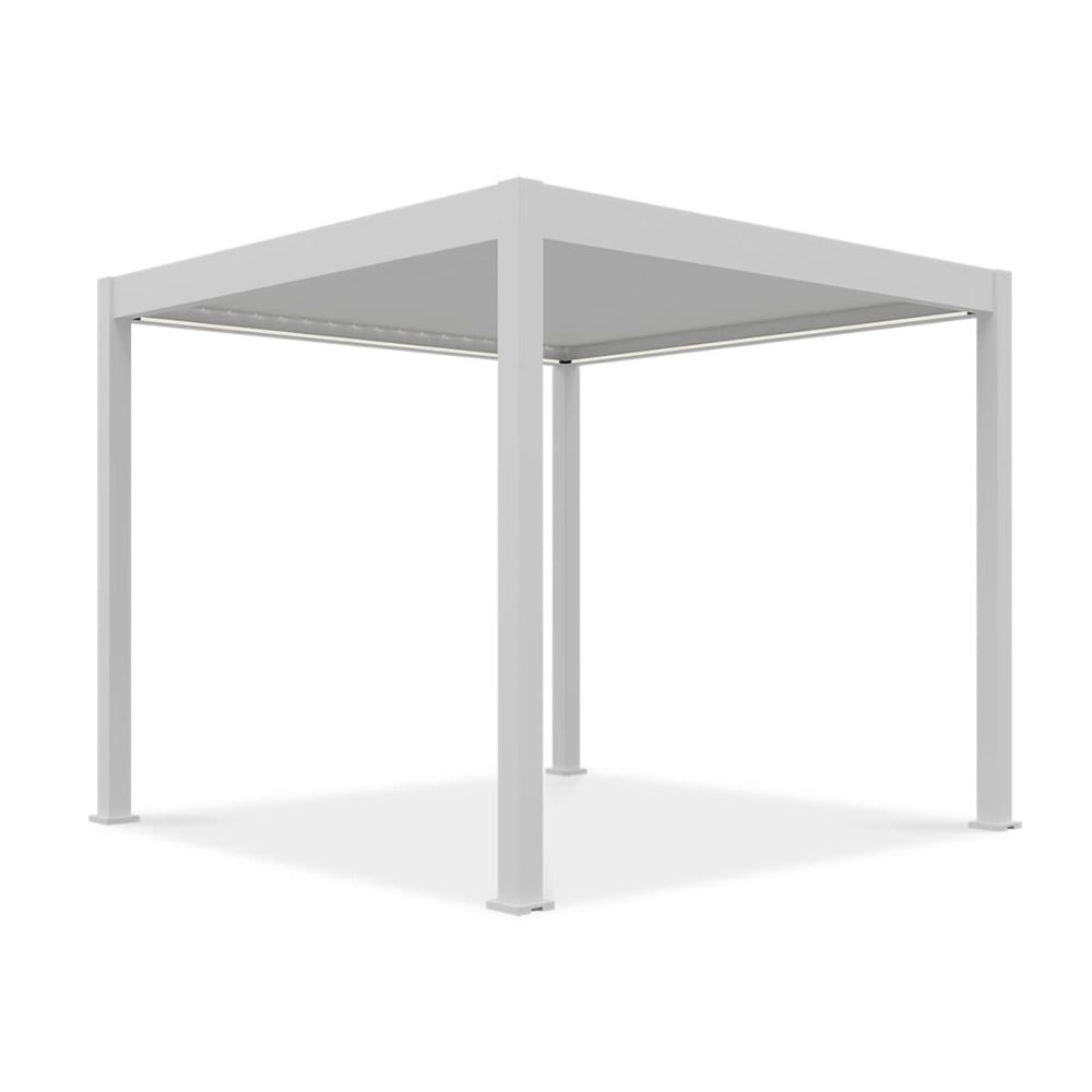 Pavėsinė Pergola ELEGANCE AUTOMATIC 300x300x256 cm su LED, White - 1