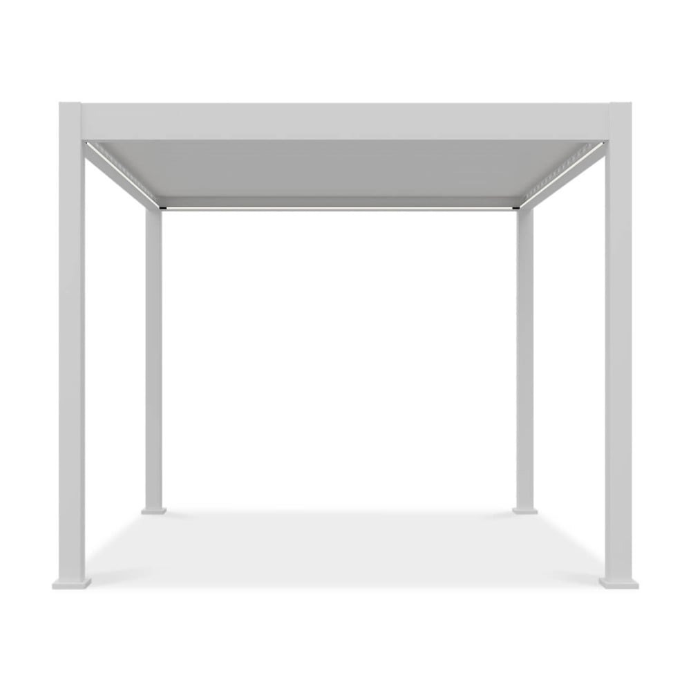 Pavėsinė Pergola ELEGANCE AUTOMATIC 300x300x256 cm su LED, White - 4
