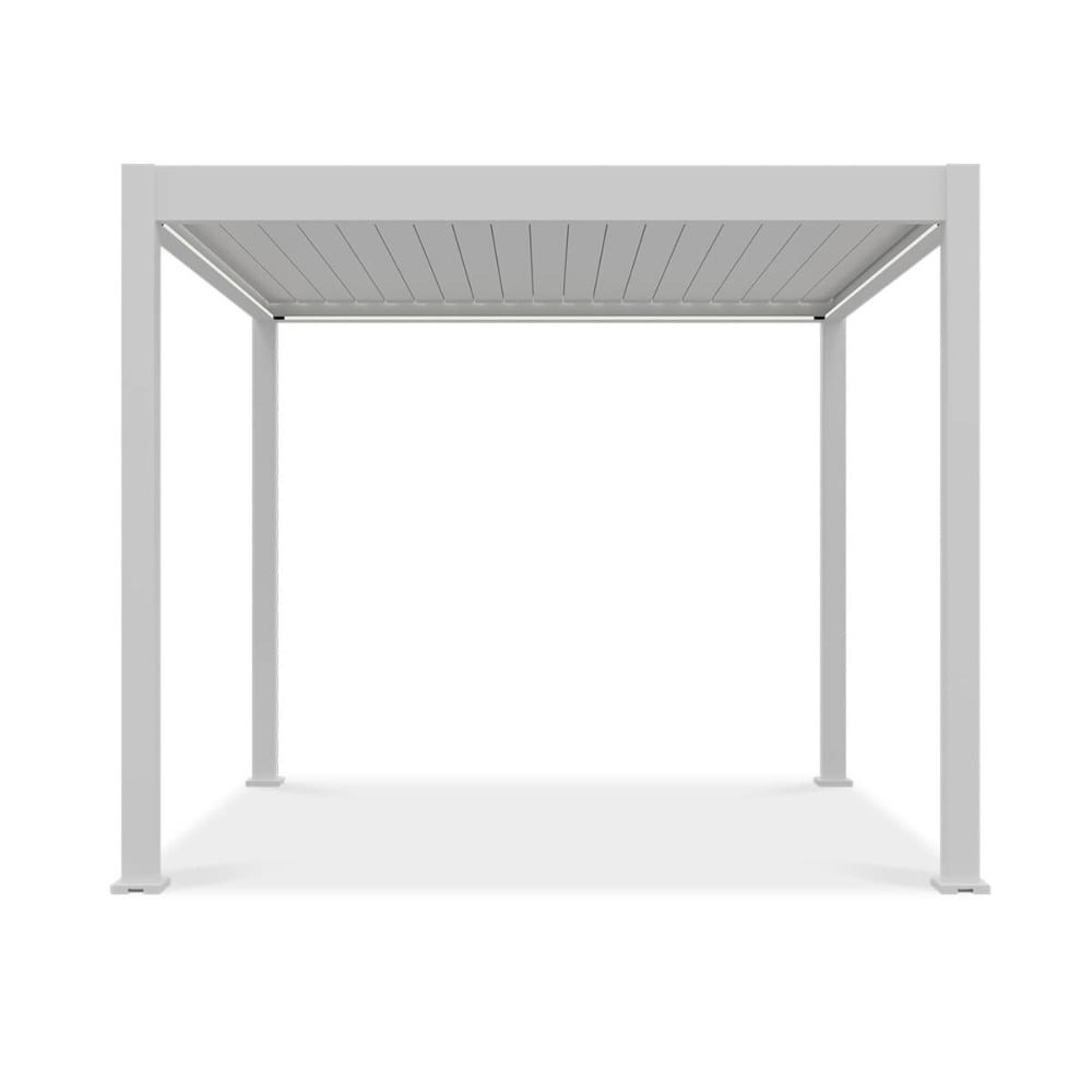 Pavėsinė Pergola ELEGANCE AUTOMATIC 300x300x256 cm su LED, White - 5