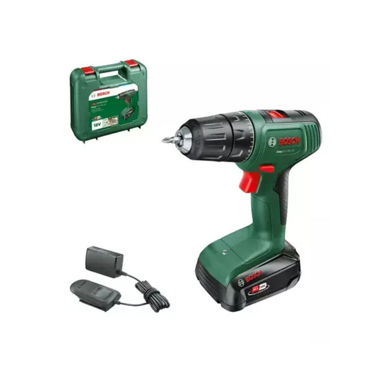 Akumuliatorinis suktuvas-gręžtuvas BOSCH EasyDrill 18V-40, 18 V, 2,0 Ah Li-ion, 40 Nm-0