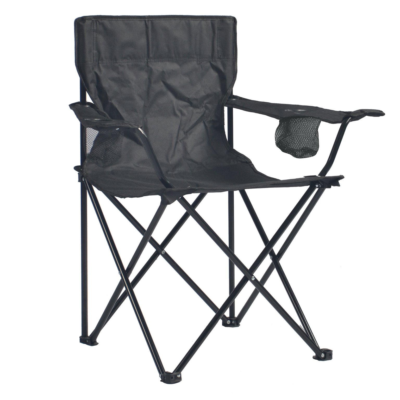 Turistinė - žvejybos kėdė PATIO, 52x82x82 cm, juoda