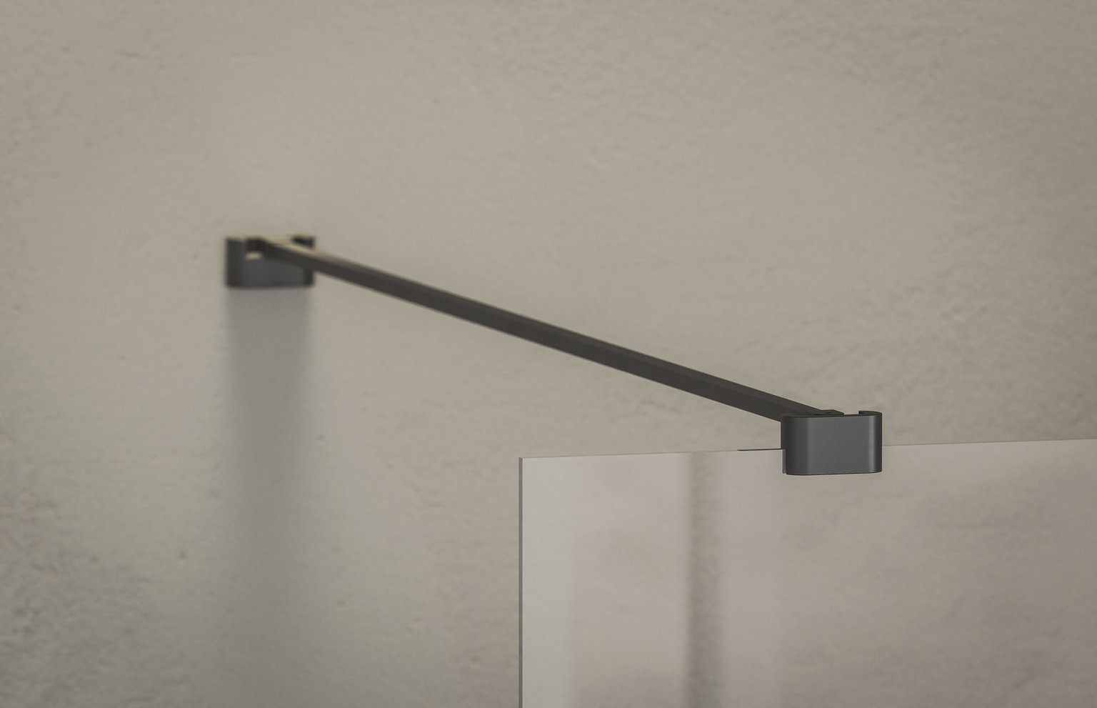 Dušo sienelė RAVAK Walk-In Air Wall 90, skaidrus stiklas 6 mm, juodos sp. rėmas, 90 x 200 cm - 3