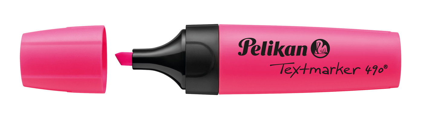 Teksto žymeklis PELIKAN 490, rausvos sp.-0