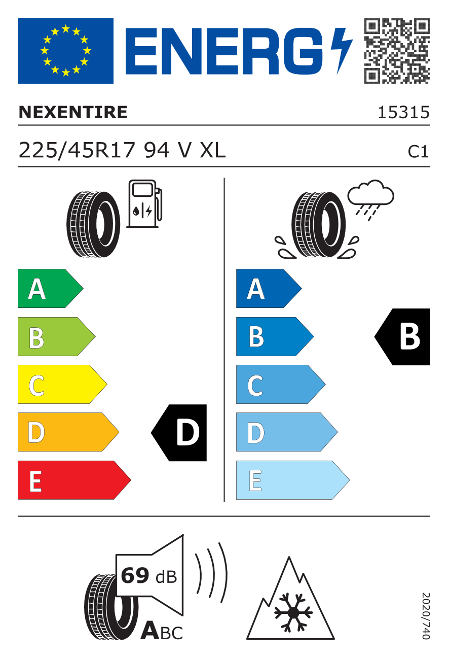 Nexen N'blue 4 Season 225/45 R17 94 V - 2