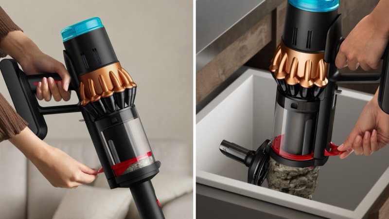Drėgnojo ir sauso valymo siurblys „Dyson V16 Piston Animal Submarine™, juodos/vario spalvos - 6