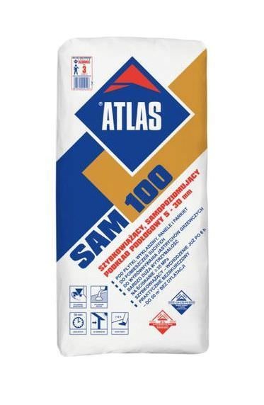 Savaime išsilyginantis grindų mišinys ATLAS SAM 100, 5-30 mm, 25 kg