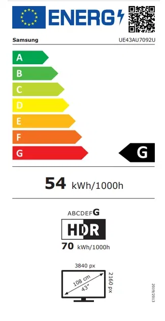 Televizorius Samsung UE43AU7022KXXH, UHD, 43 " - 5