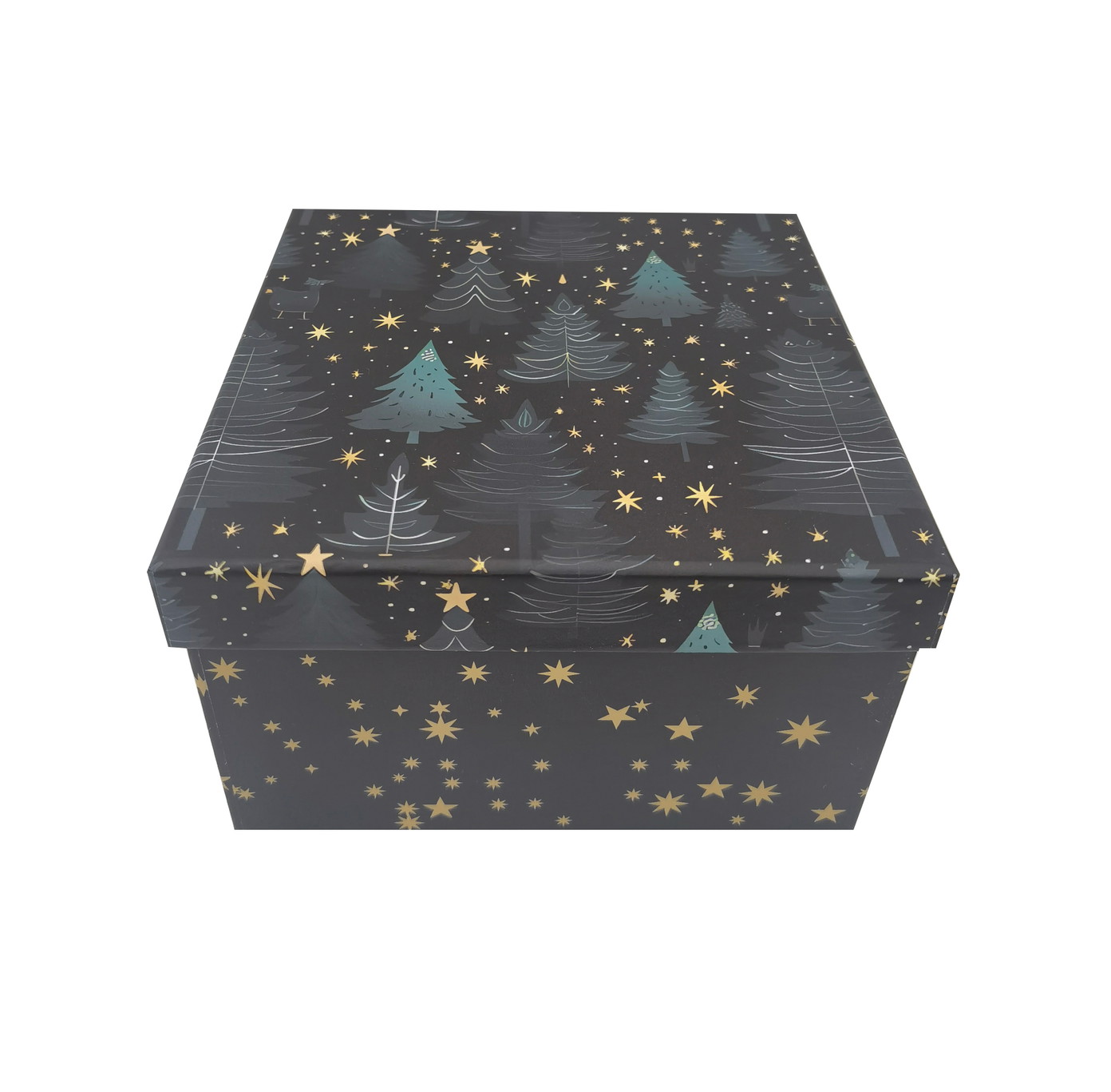Dovanų dėžutė CHRISTMAS, įvairių rūšių, 20 x 20 x 11 cm-0