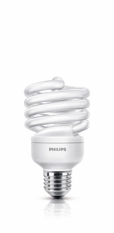 Kompaktinė fluorescencinė lemputė PHILIPS Economy Twister, 23 W, E27