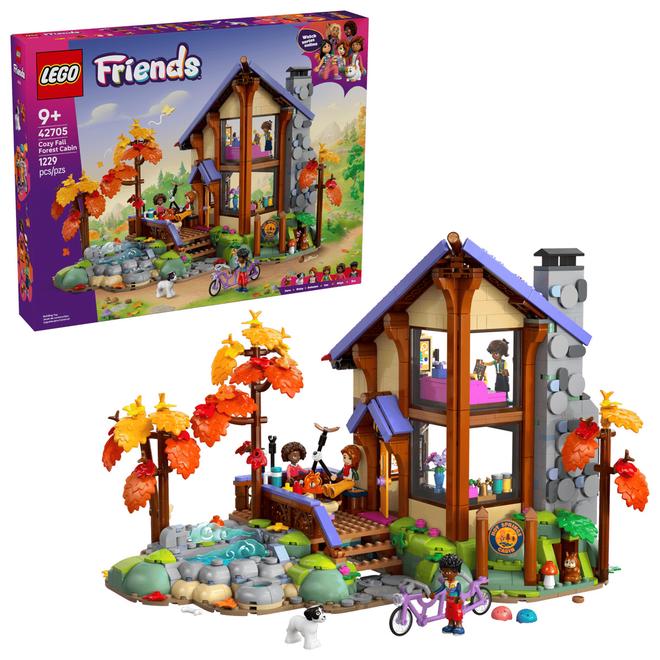 Konstruktorius LEGO Cozy Fall Forest Cabin 42705 - 1