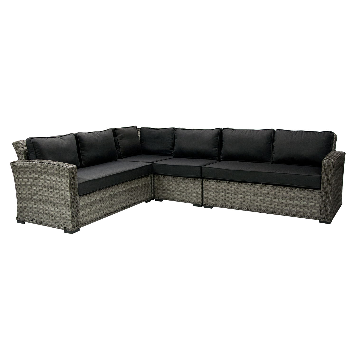 Lauko dvivietė sofa GENEVA su dešininiu porankiu, 81x132xH78cm,  pilka - 5