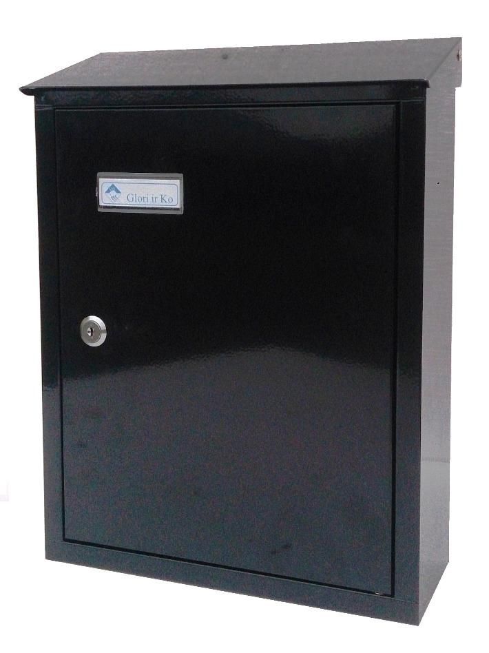 Pašto dėžutė PD 900, 385 x 290 x 100 mm, juodos sp.-0
