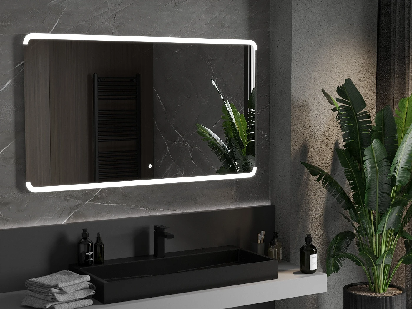 Vonios veidrodis Mexen Nida su LED apšvietimu ir šildymo kilimėliu, 140 x 80 cm - 2