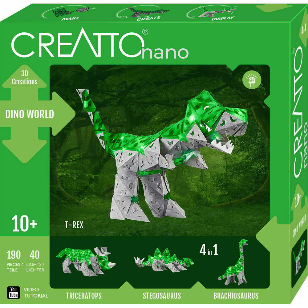 Lavinamasis rinkinys CREATTO DINO WORLD 10+-0