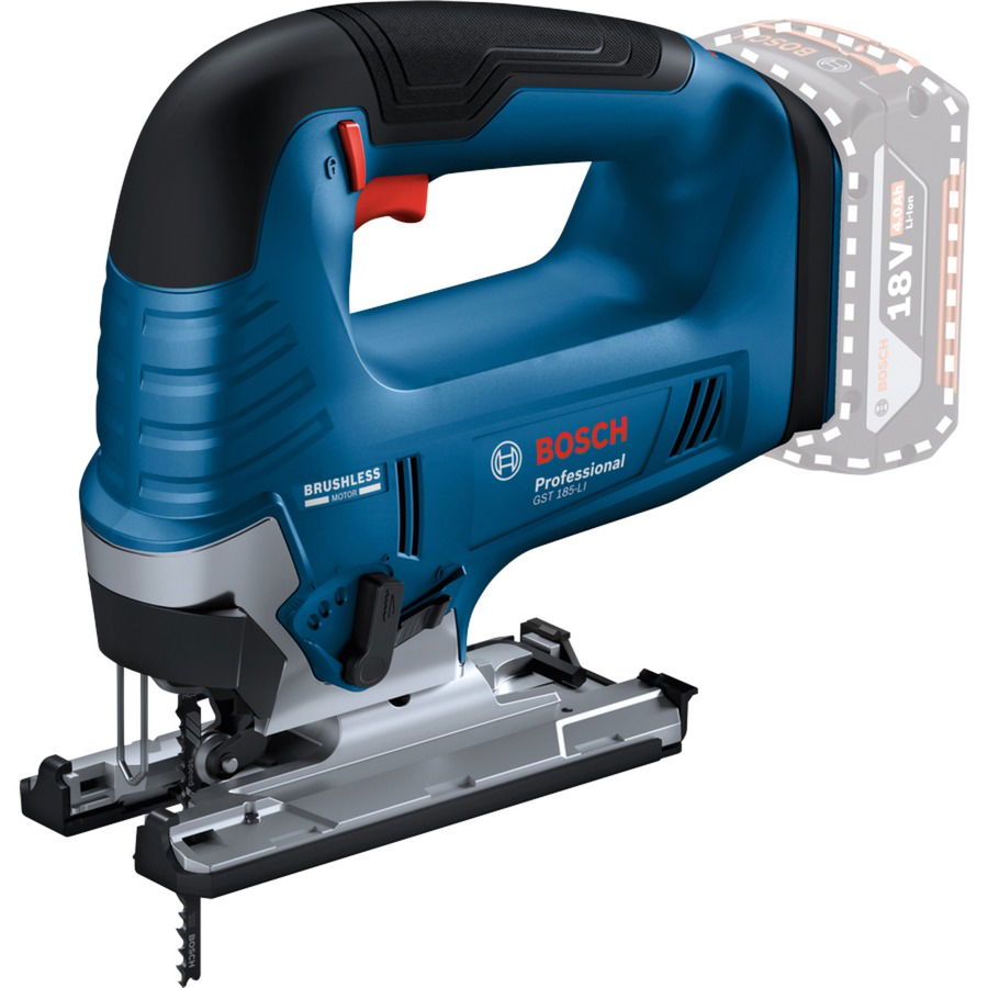 Akumuliatorinis siaurapjūklis BOSCH PRO GST 18V-125 B solo, 18 volts (be akum.)-1