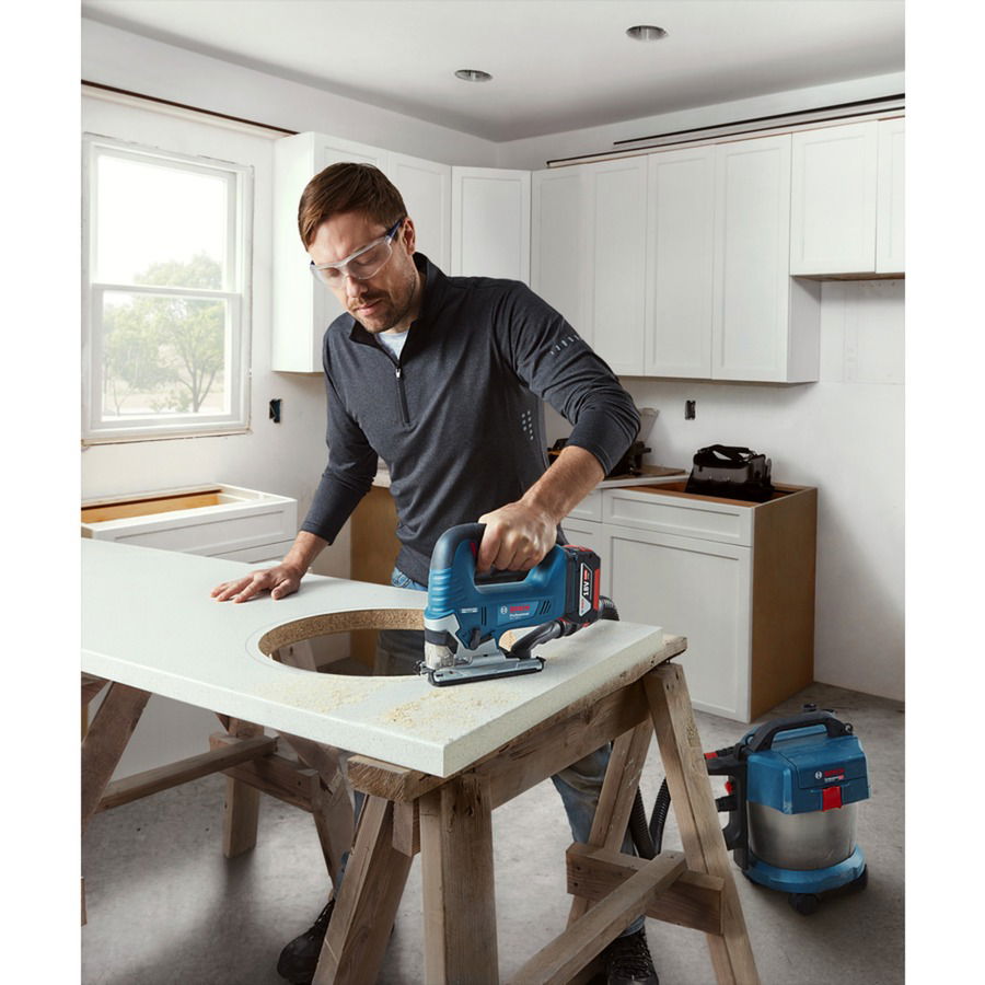 Akumuliatorinis siaurapjūklis BOSCH PRO GST 18V-125 B solo, 18 volts (be akum.) - 5