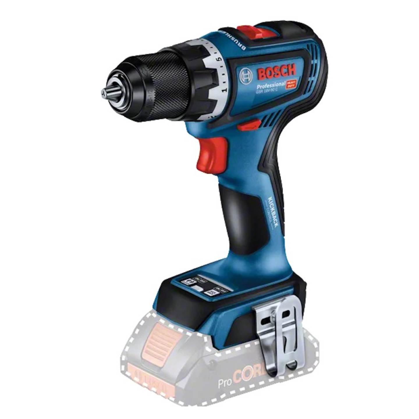 Akumuliatorinis suktuvas-gręžtuvas BOSCH GSR 18V-90 C, 18 V, 2 x 5,0 Ah Li-ion, 64/36 Nm, L-Boxx-0