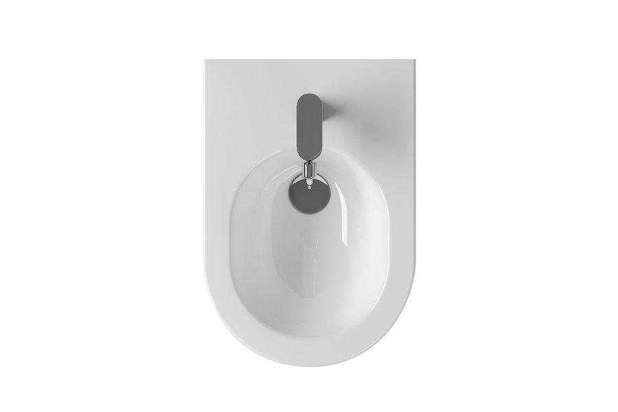 Pakabinamas Bidė RAVAK Uni Chrome, baltos sp., 36 x 29 x 51 cm-1