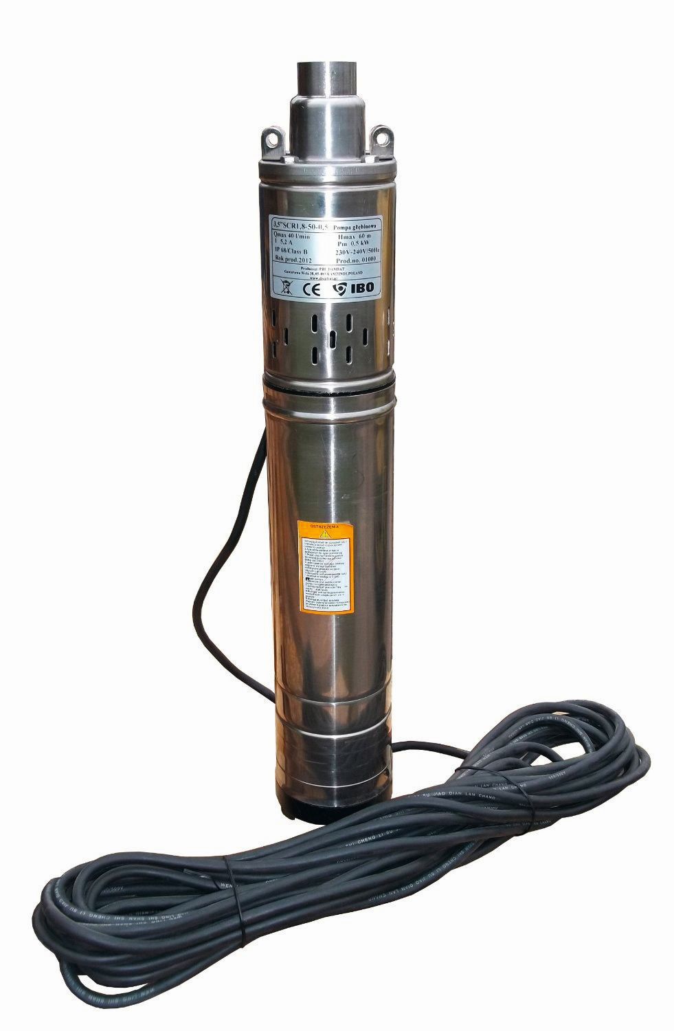 Giluminis vandens siurblys LEO 4DWG1,8/50-0,5 , 107 m-40l/min-500 W-0