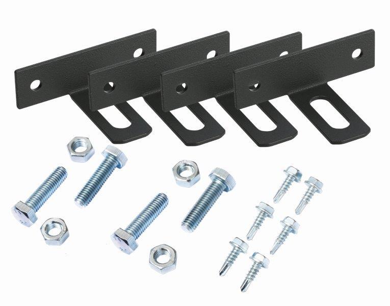 T formos tvorų segmentų fiksatorius RAL7016, cinkuota, 4vnt.-0