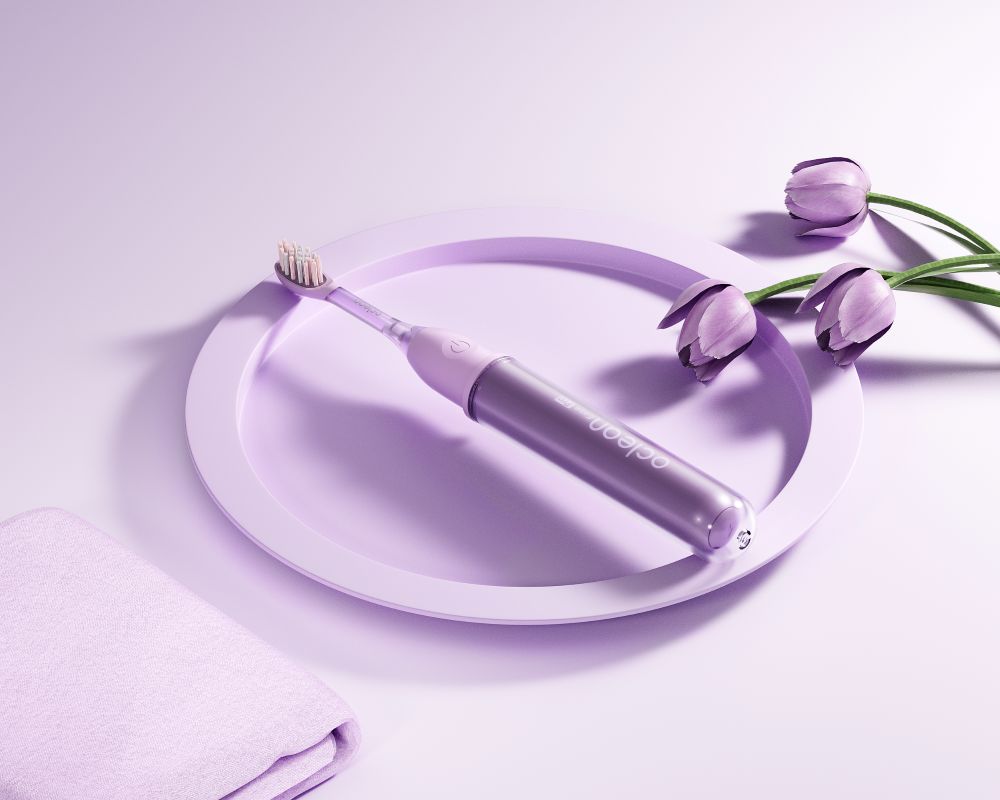 Elektrinis dantų šepetėlis Ease Pro Oclean, violetinės spalvos - 6