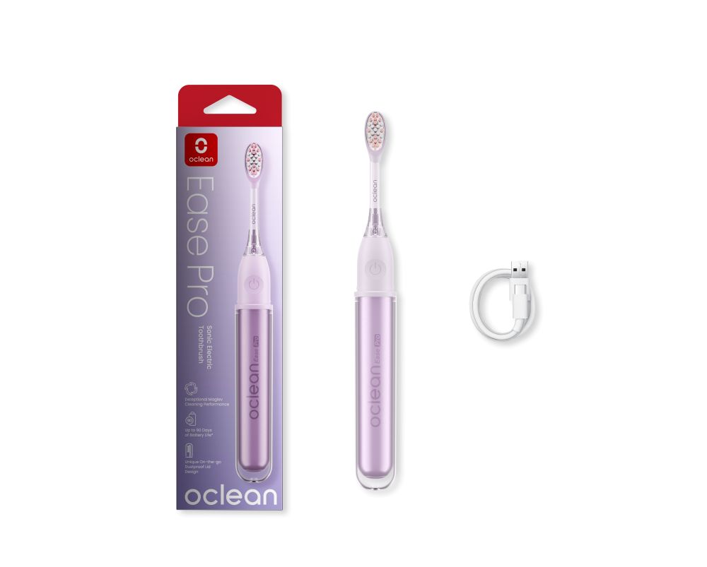 Elektrinis dantų šepetėlis Ease Pro Oclean, violetinės spalvos - 3