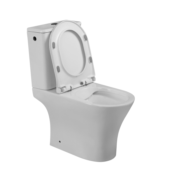 Unitazo komplektas INVENA SIROS, rimless, su S/C dangčiu, 4/6 l - 4
