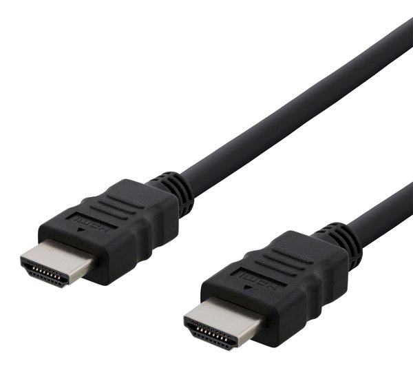 HDMI kabelis DELTACO FSC, didelės spartos 4K, CCS, 2,0m, juodas - 1