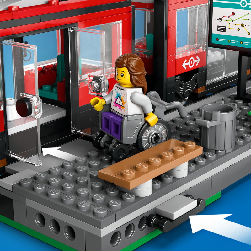 Konstruktorius LEGO CITY DOWNTOWN STREETCAR AND STATION - 6