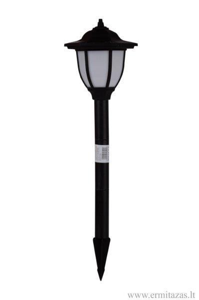 Įsmeigiamas LED lauko šviestuvas, įkraunamas saulės energija, TN-8091 juodos sp ø14,5x51cm-0