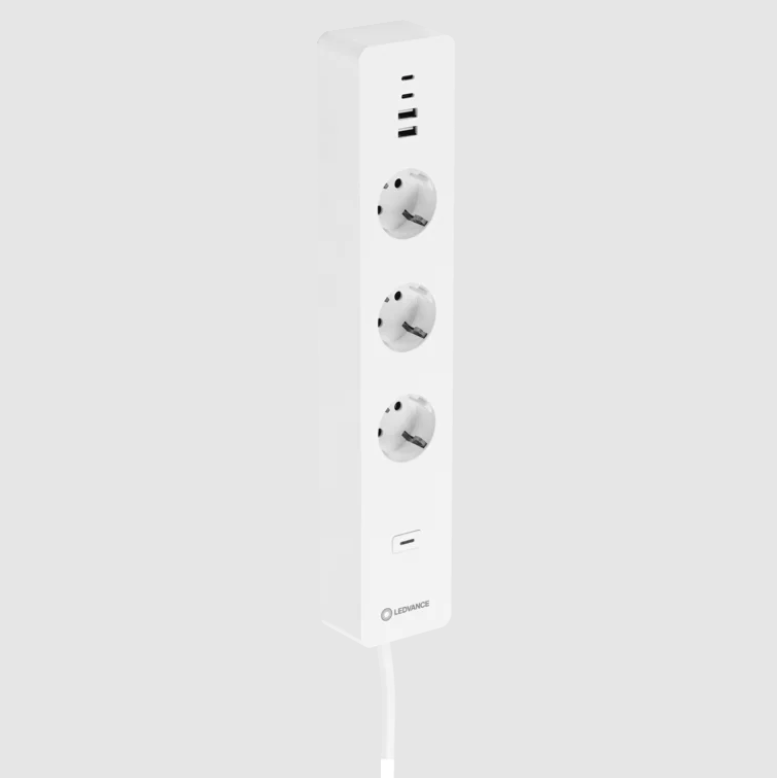 Išmanusis ilgiklis 2 USB-A, 2 USB-C lizdai, 1.5m, baltos sp. - 3