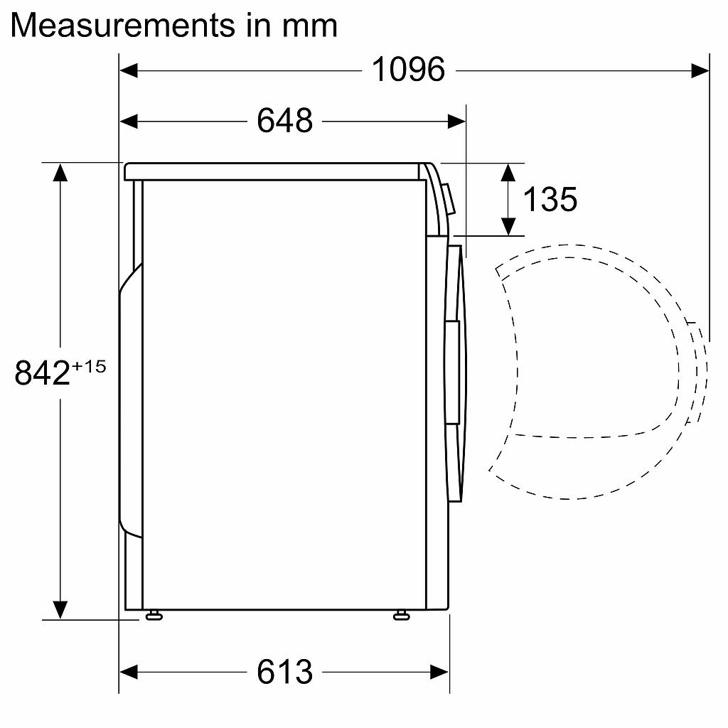 Džiovyklė BOSCH WQG245DXSN, 9 kg - 3