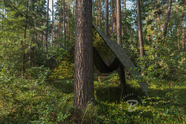 Kamufliažinis lauko tentas Bradas CAMOforest, 6 x 8 m, 90 g/m² - 4
