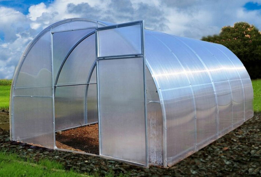 Arkinis šiltnamis SODININKAS ELIT, 3 x 12 m, suvirintas rėmas, 8 mm polikarbonato danga-0