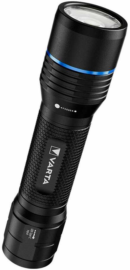 LED pakraunamas žibintuvėlis VARTA NIGHT CUTTER PRO F20R , 1000 lm, IP67, USB-C-1