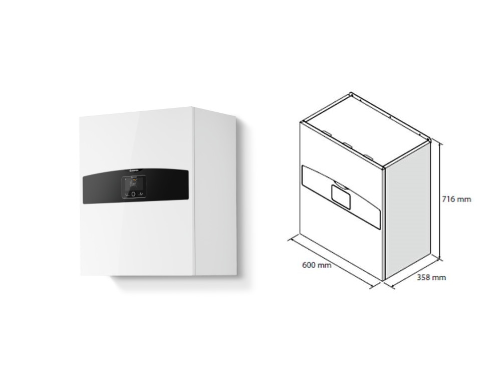 Šilumos siurblys Oras-Vanduo Ariston Nimbus R32, Plus, 35 S Net 6.35 kW, su Wi-Fi - 3