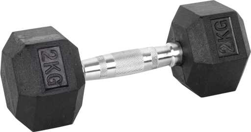 Šešiakampiai hanteliai inSPORTline Hexsteel 2 kg-0