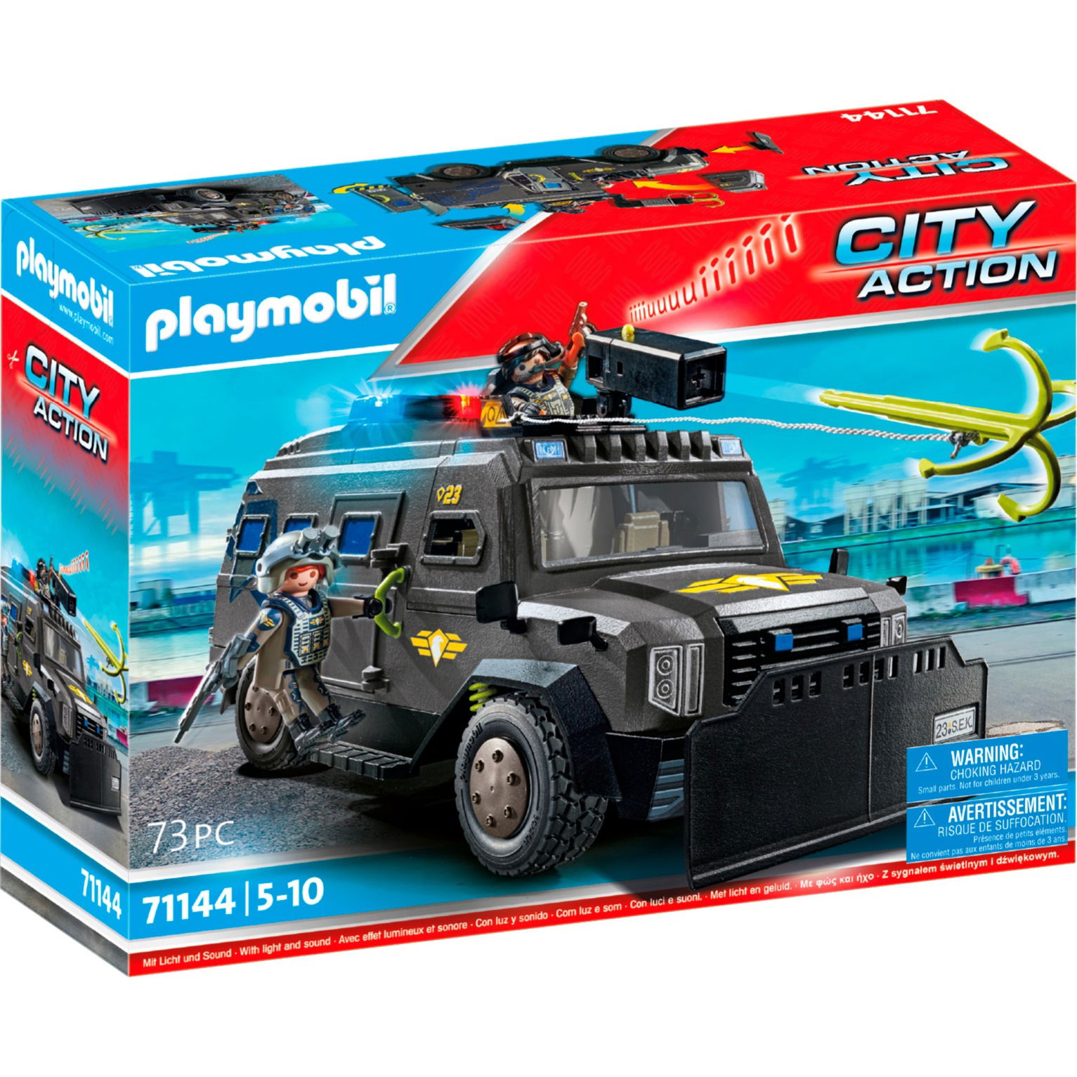 Specialiųjų pajėgų visureigis PLAYMOBIL CITY ACTION 71144-0