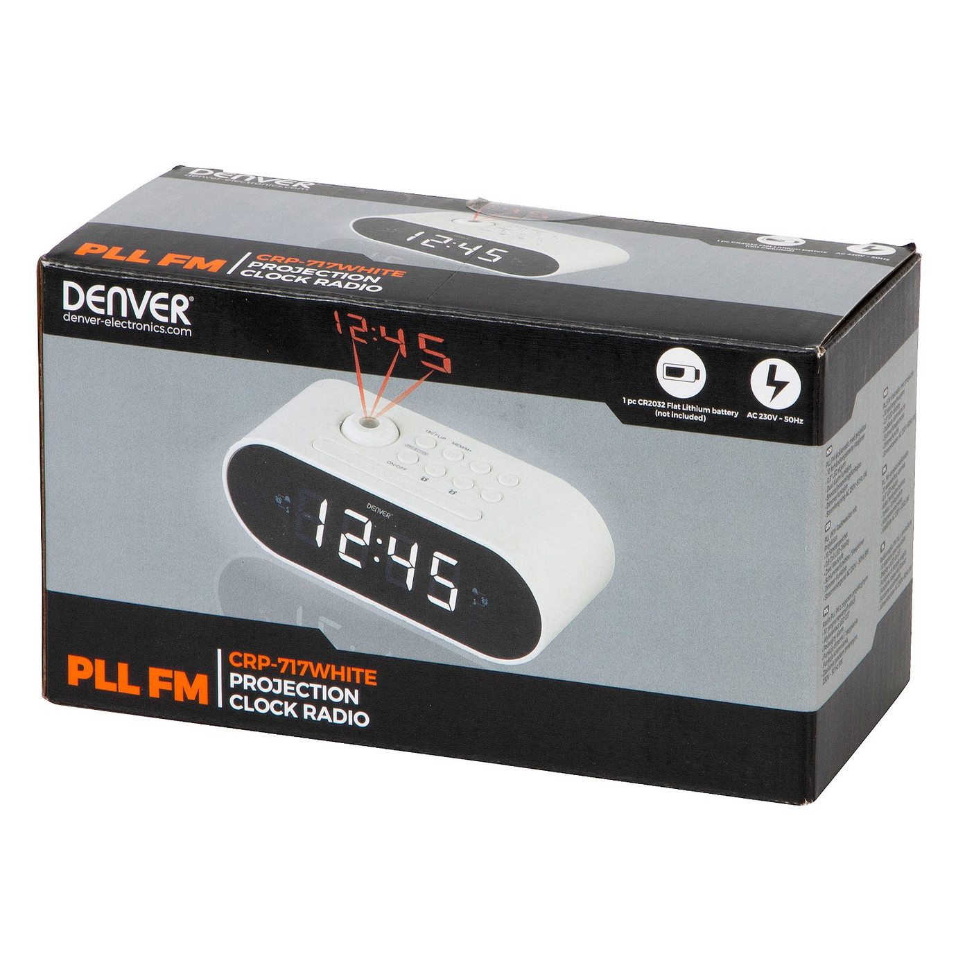 Radijo žadintuvas Denver CRP-717 White - 8