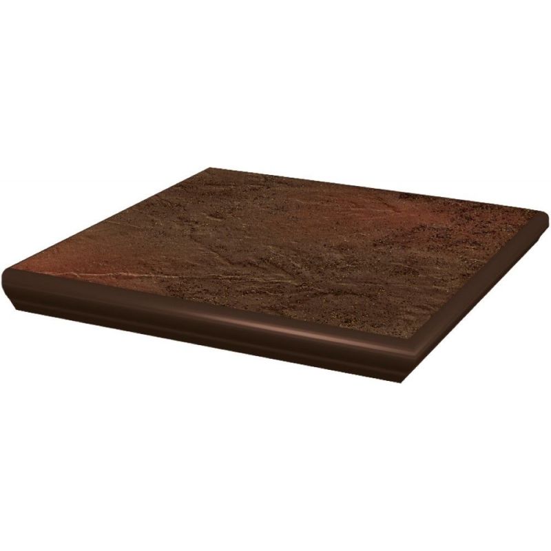 Klinkerio plytelės kampinė pakopa SEMIR BROWN STOP NAR KAP, 33 x 33 cm-0