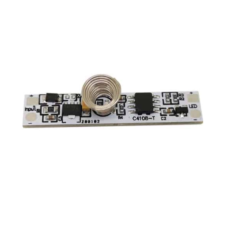 LED juostos jungiklis EUROLIGHT, 60W, montuojamas LED juostos profilyje, liečiamas-0
