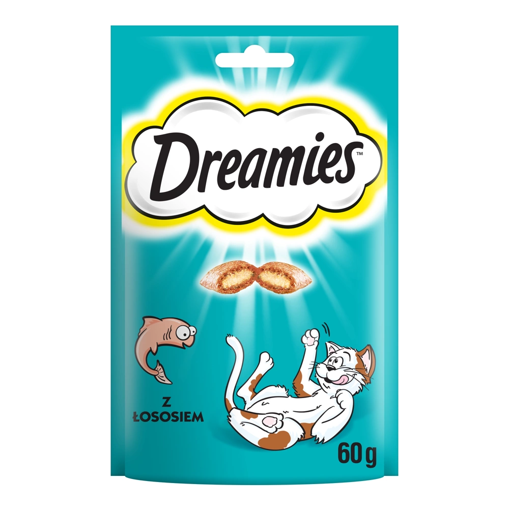 Skanėstas katėms DREAMIES, su lašiša, 60 g-0