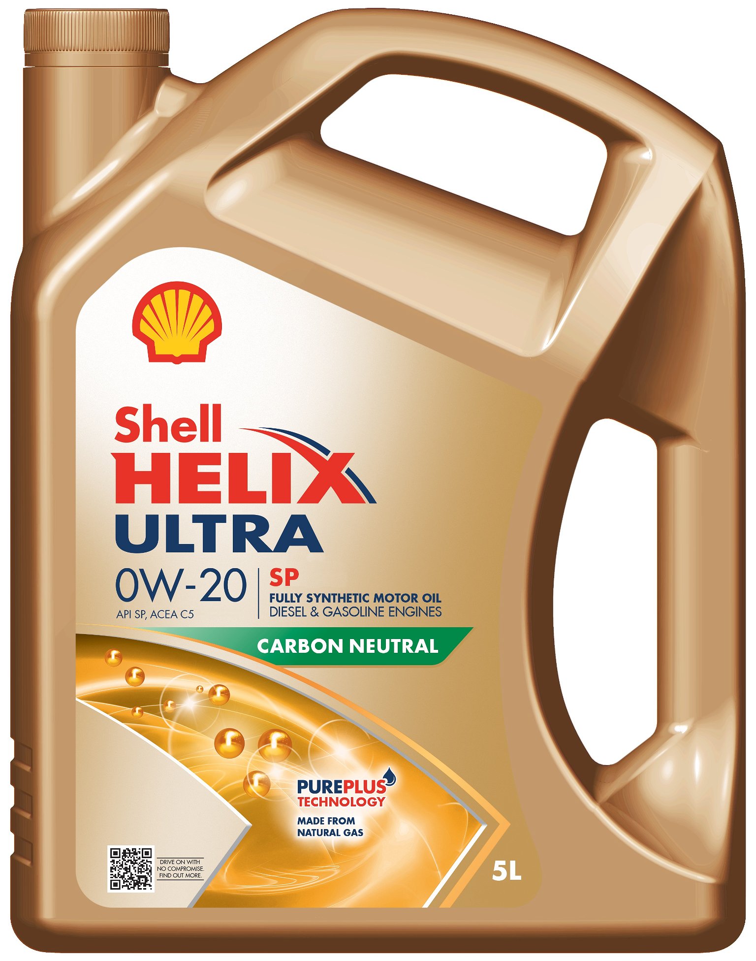 Automobilinė variklio alyva SHELL HELIX Ultra SP 0W-20, 5L