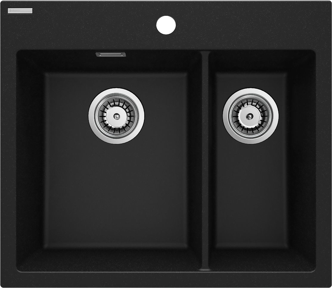 Deante granitinė virtuvinė plautuvė Deante Eridan ZQE G503, Metallic graphite - 1