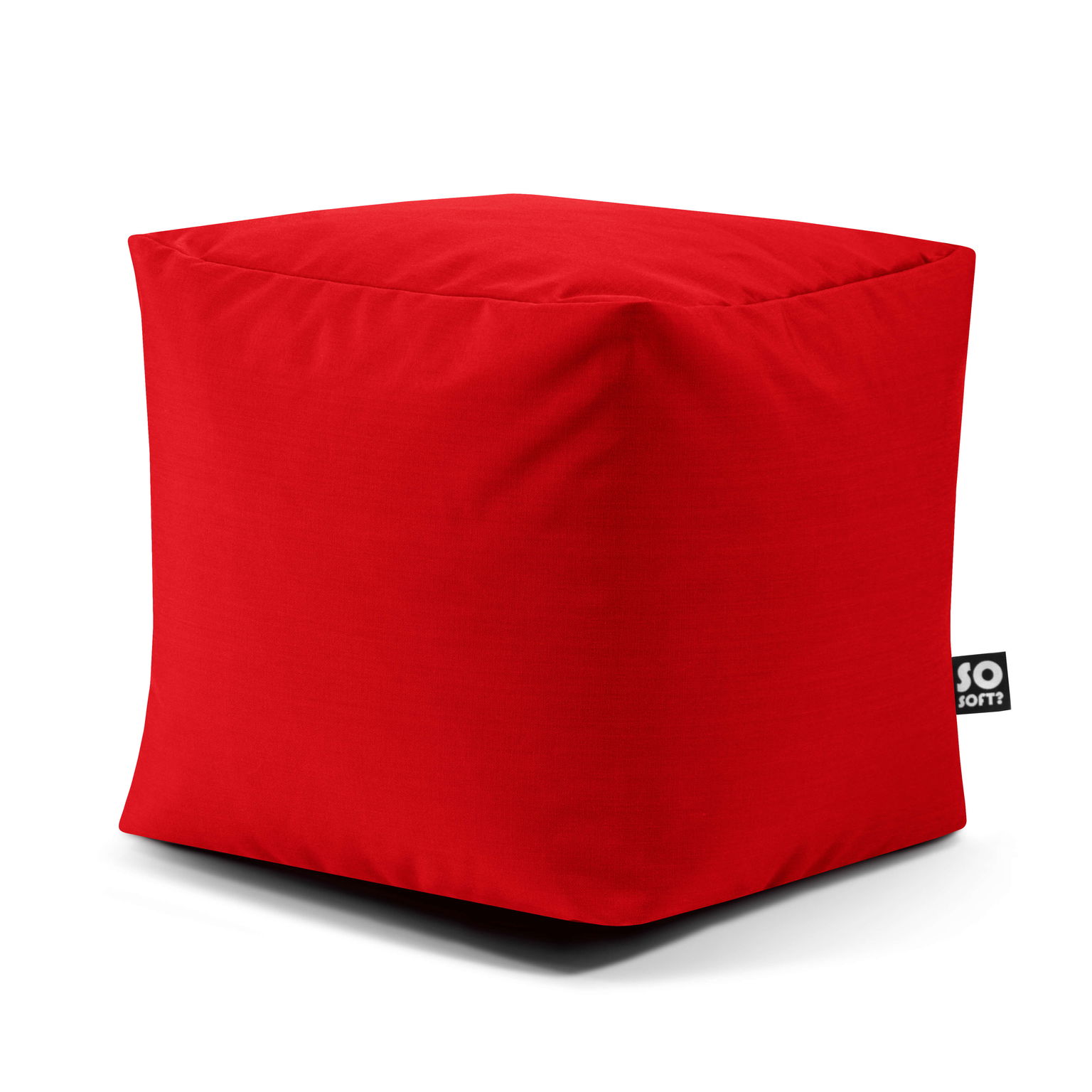 Sėdmaišis Cube M Glow, 48x48x40 cm, raudona