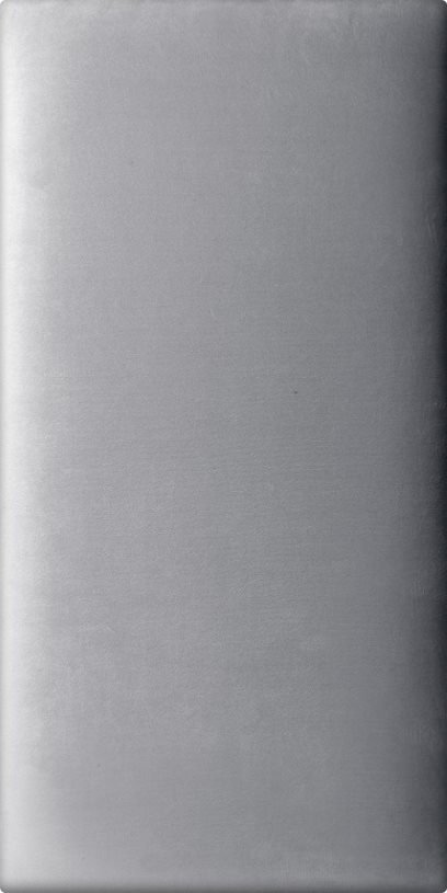 Minkštos tekstilinės sienų dangos SOFTI 30x60, sidabro spalvos