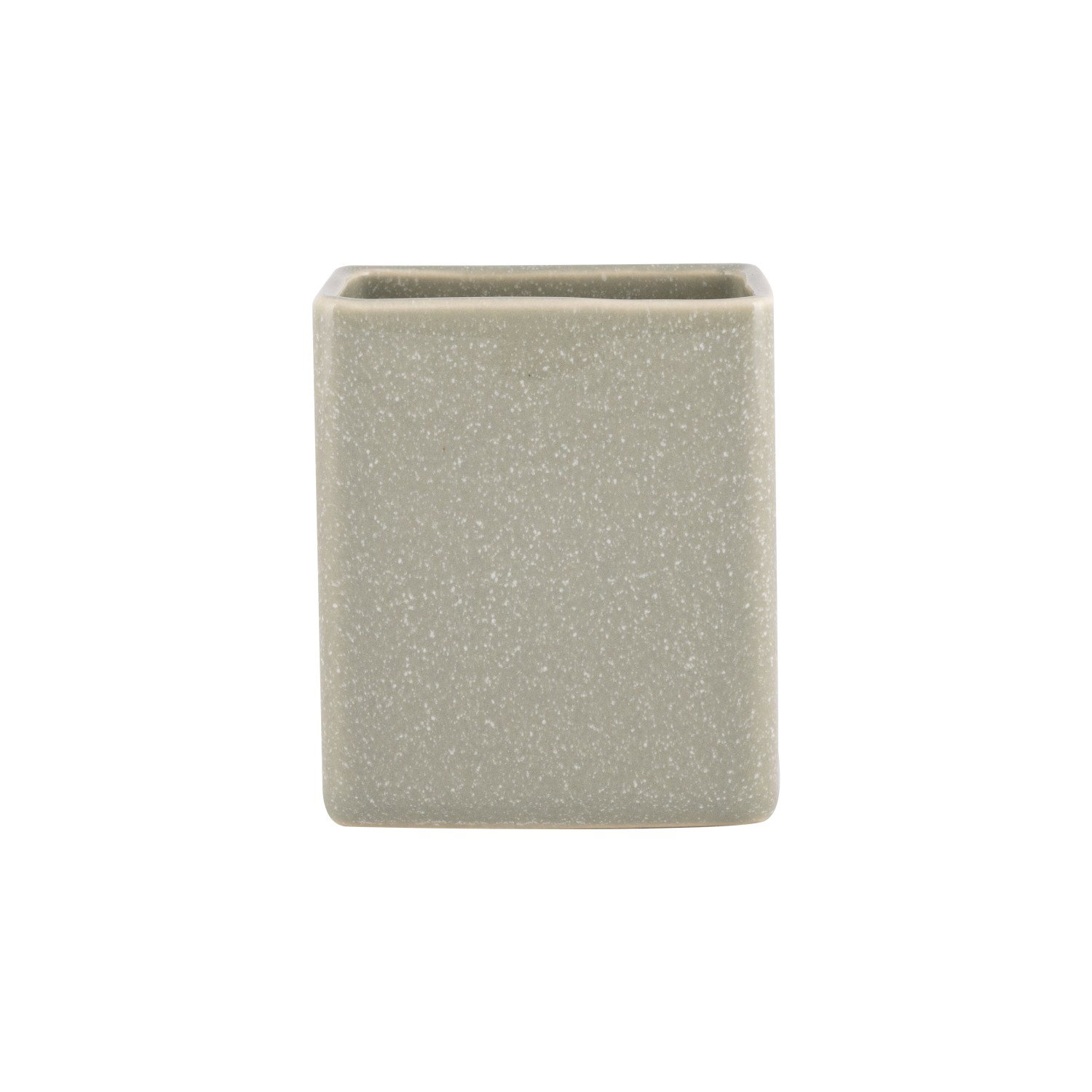 Vonios stiklinė HOME EXPERT, keraminis, šilko pilkos sp., 7,6 x 9,2 x 5 cm-0