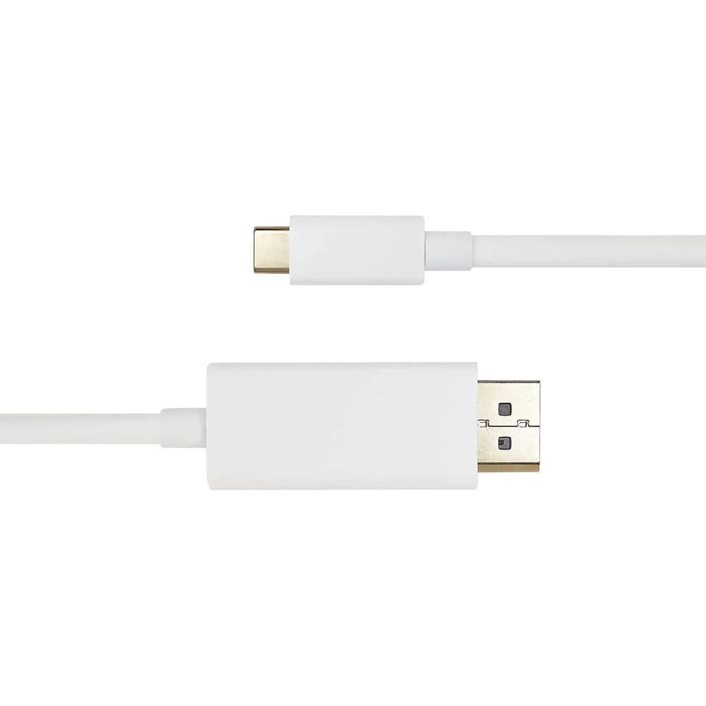 Kabelis DELTACO USB-C - DisplayPort, paauksuotos jungtys, 2m - 2
