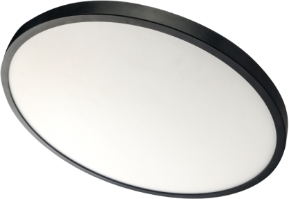 Plafoninis LED šviestuvas TOPE TRENT, 24 W, 4000 K, 2160 lm, juodos sp, Ø23 x 2,5 cm-0